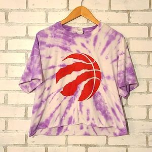Tie Dye Raptors Crop Top